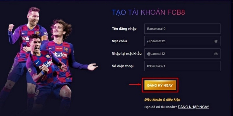 Hướng dẫn cách đăng ký FCB88 tại trang web chính thức